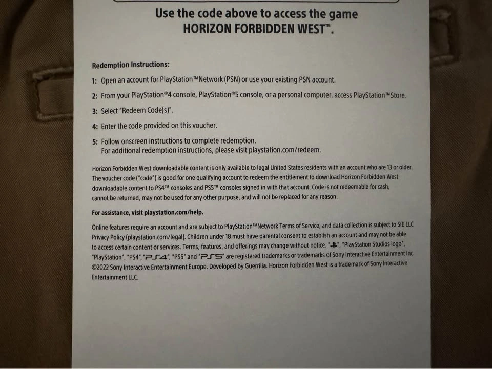 PlayStation PS5/4 HORiZON FORBIDDEN WEST - photo 2