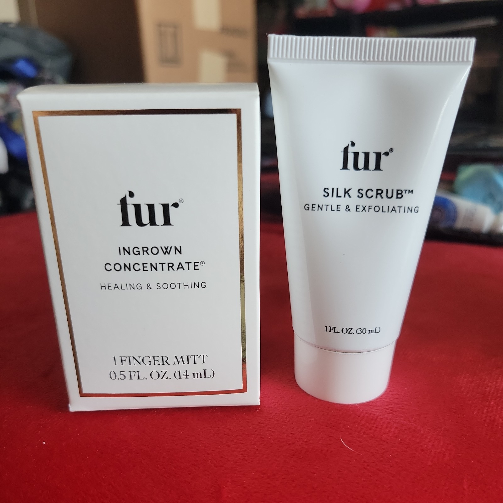 NEW! FUR Ingrown Concentrate With Finger Mitt AND Silk Scrub