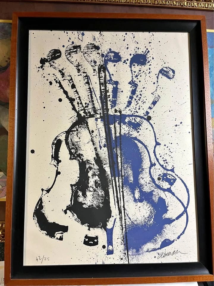 Arman Fernandez Electric Concerto Signed Lithograph