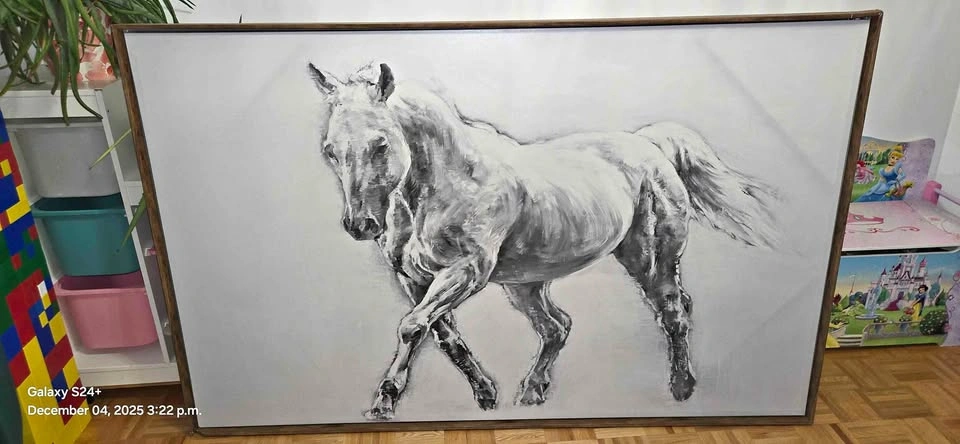 HUGE Horse Painting on Canvas
