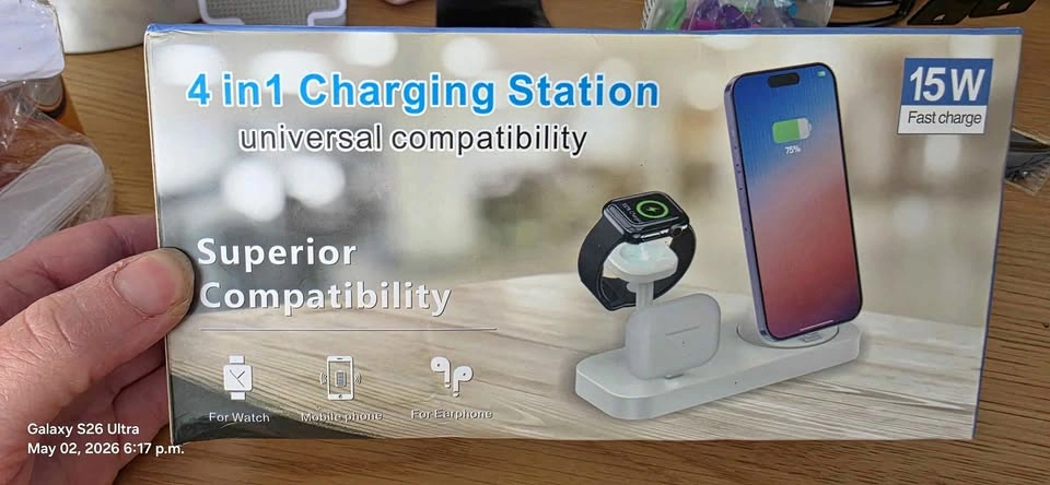 New in Box Charging station for usb c phone watch and earbuds