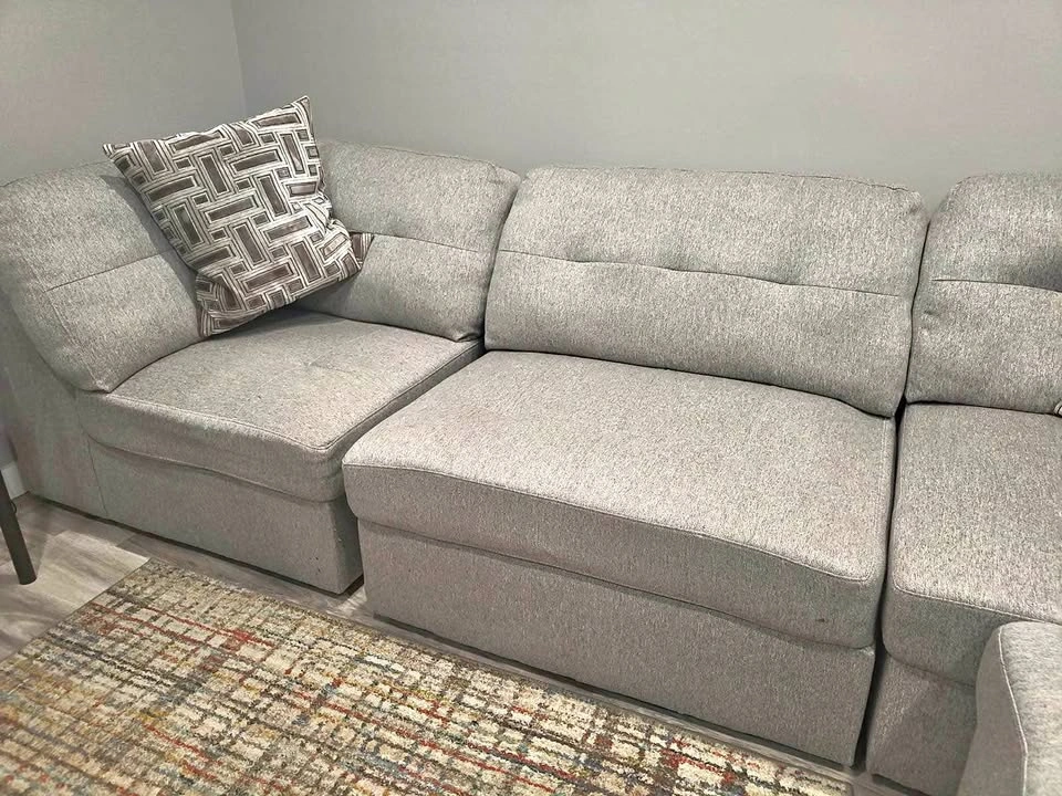 Sectional Sofa with matching Ottoman
