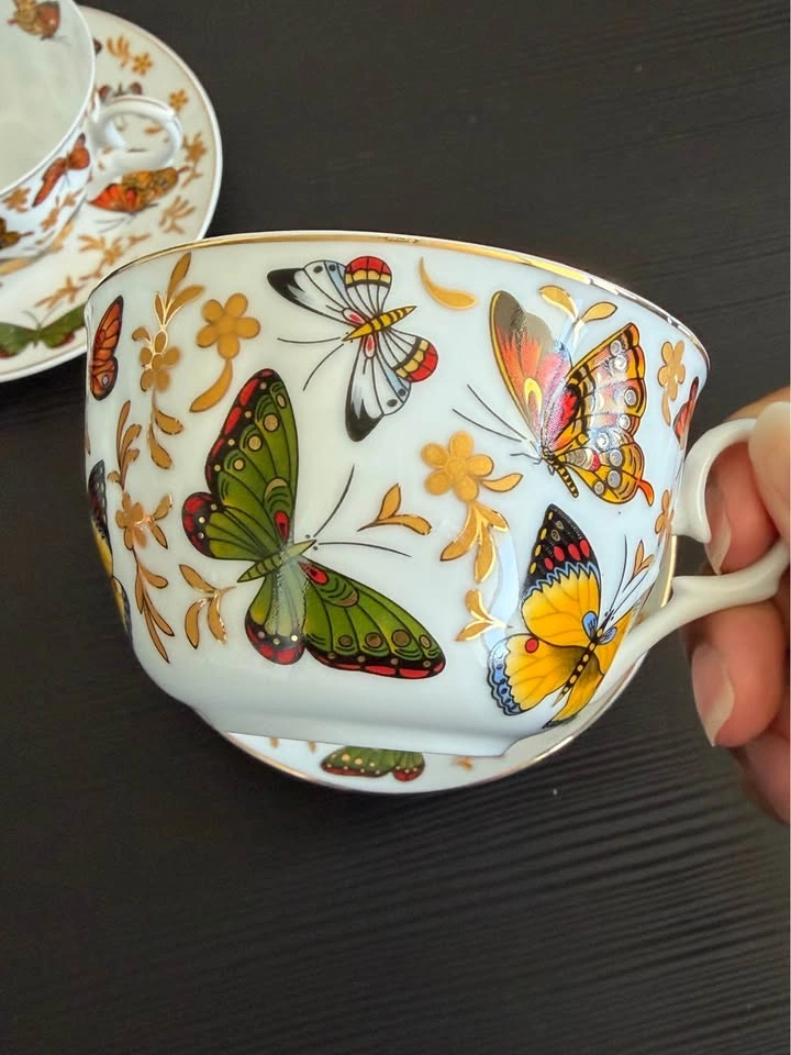 MOVING SALE Feniks Butterfly Tea Cups - photo 3