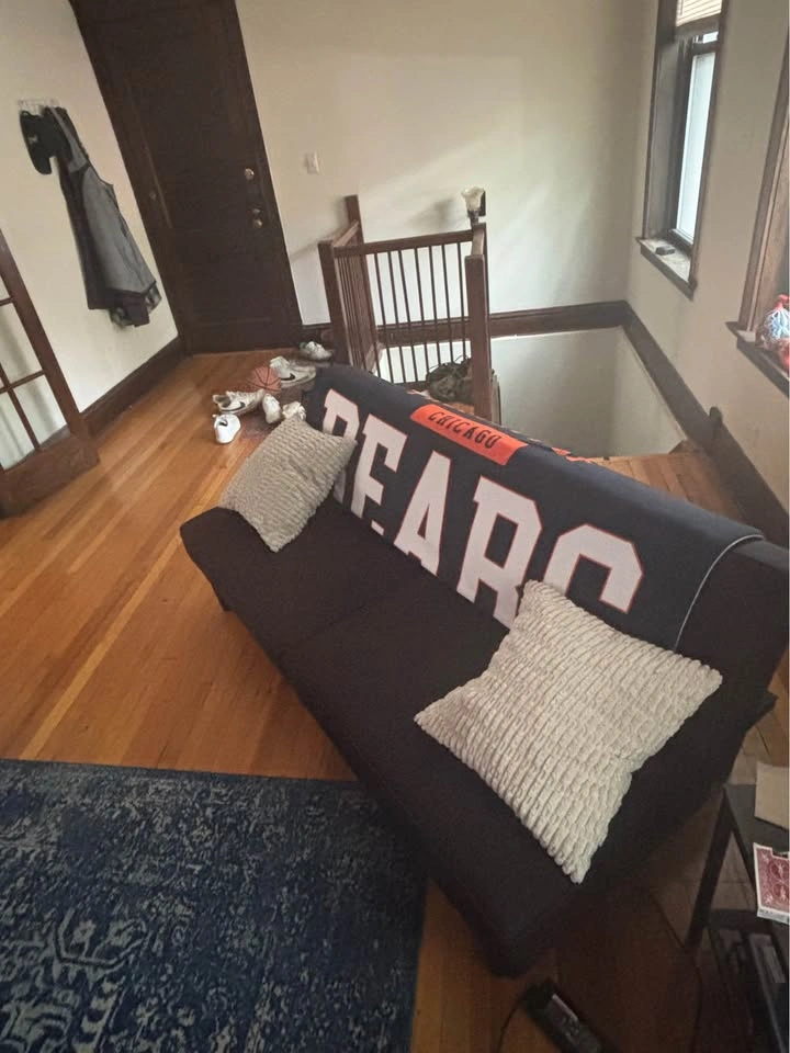 Black Futon Couch - photo 2