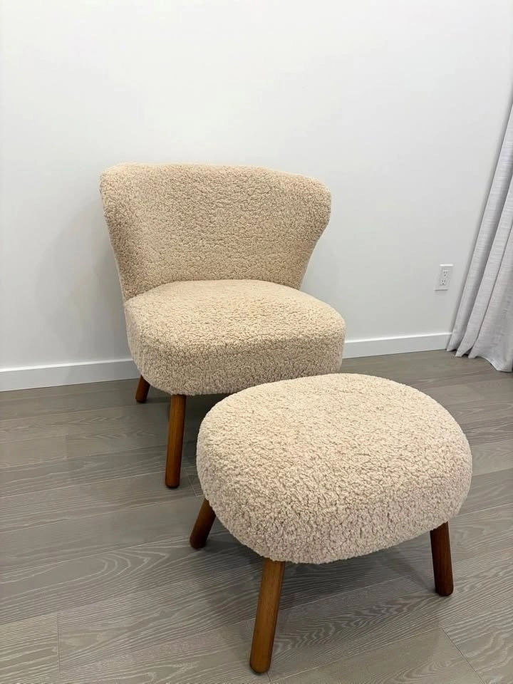 Zara Home Accent Chair and Ottoman Set