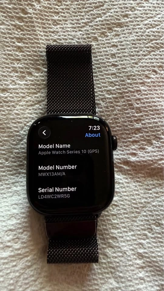 Apple Watch Series 10 (GPS) 46 mm - Black Milanese Loop - photo 5