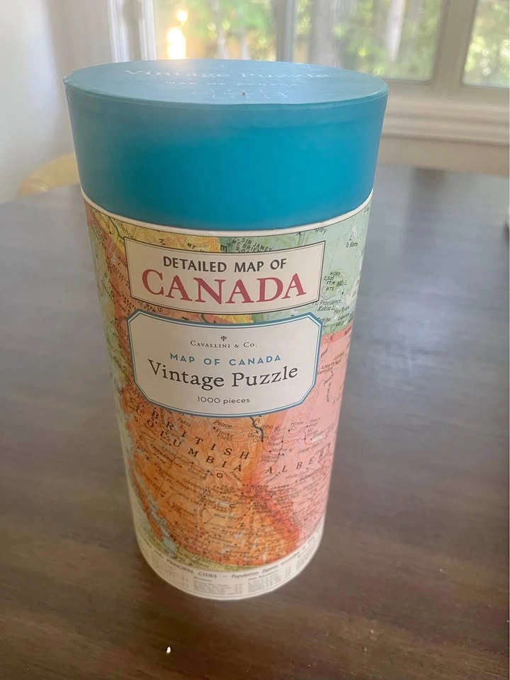 Vintage map of Canada puzzles
