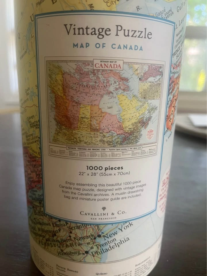Vintage map of Canada puzzles - photo 4