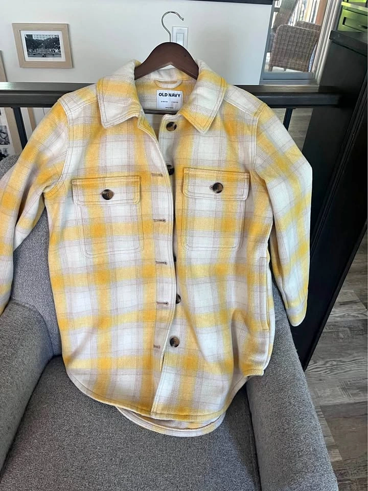 Yellow shirt jacket