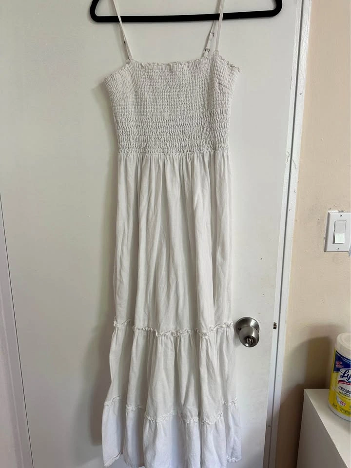 Urban white maxi dress small
