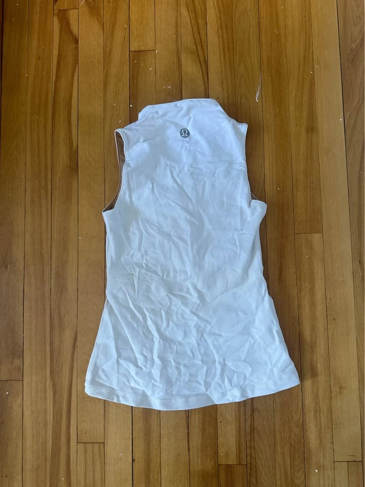 Lulu white wrap top mock neck top - photo 2
