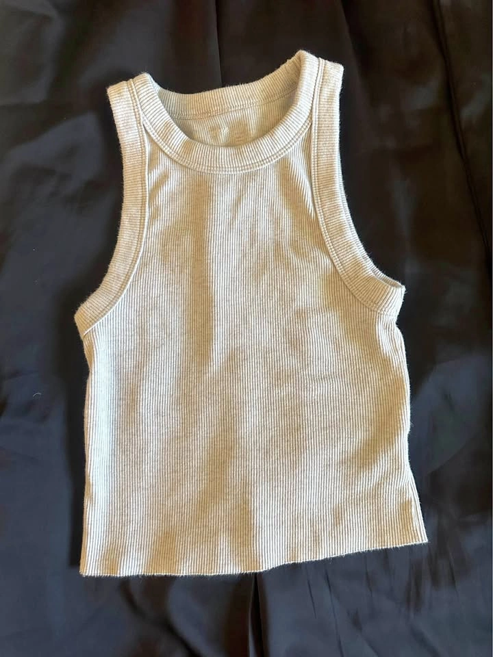 Aerie beige tank top xs