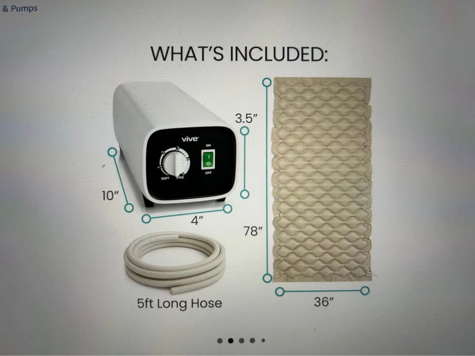 Vive Alternating Air Pressure Mattress Pad & Pump - photo 2