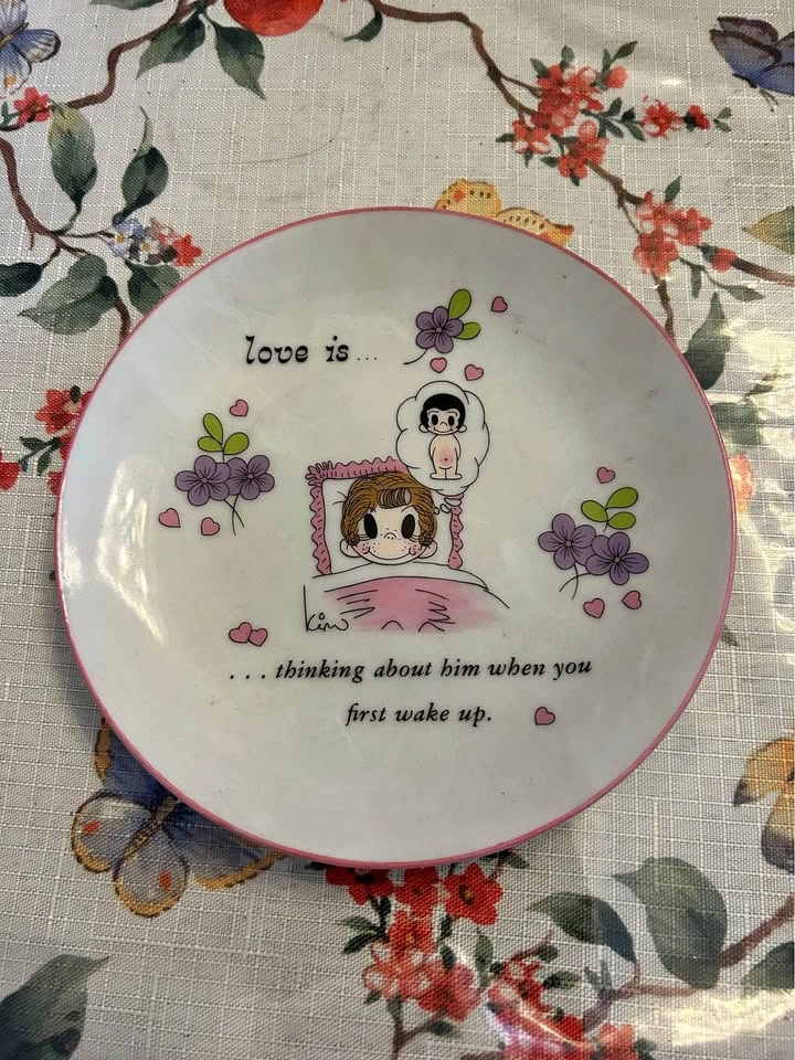 Vintage Love Is Los Angeles Times Plate