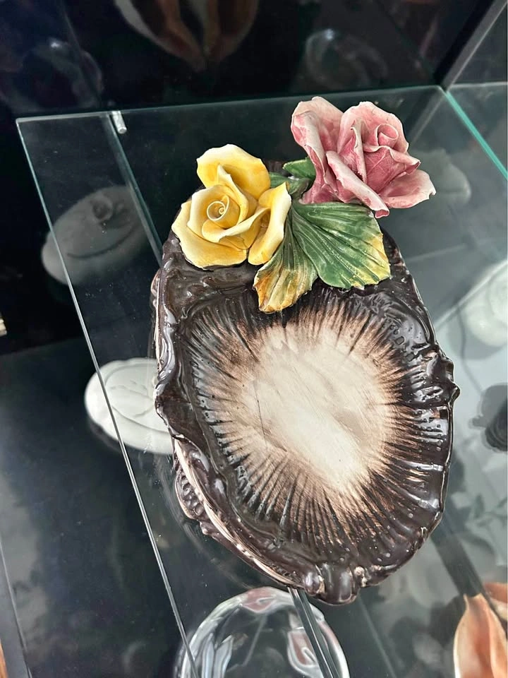 Vintage 1980s Capodimonte Ashtrays- each sold separately