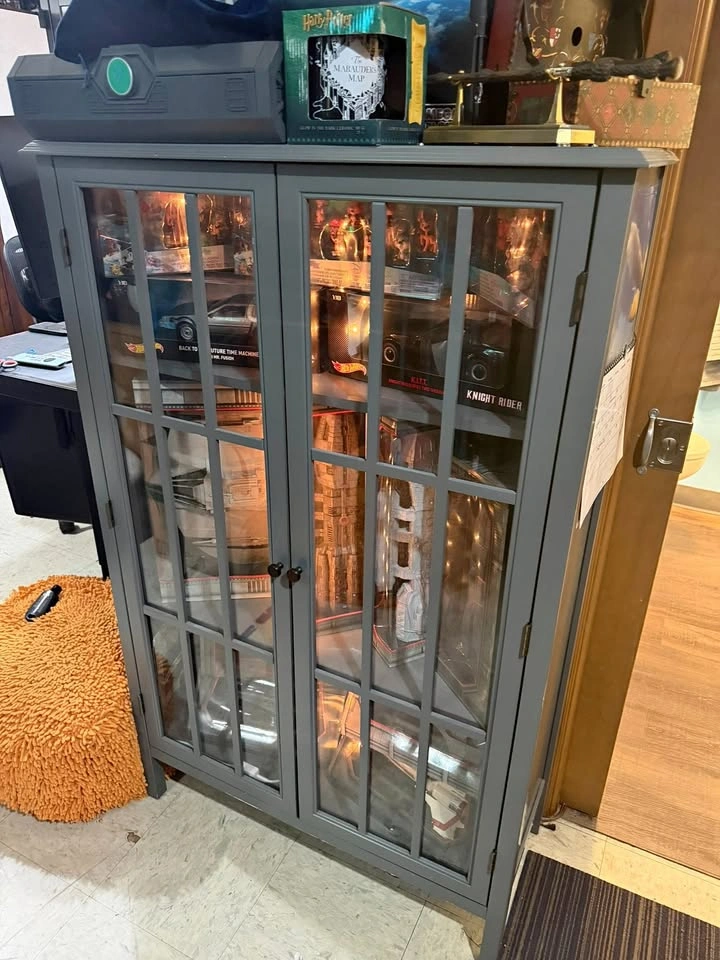Target Threshold Display Cabinets - Teal & Gray