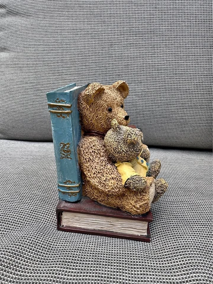 Teddy Bear Book ends Figurine Decor