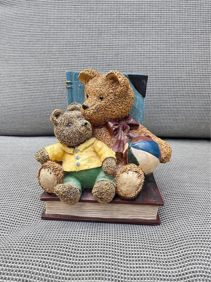 Teddy Bear Book ends Figurine Decor - photo 2