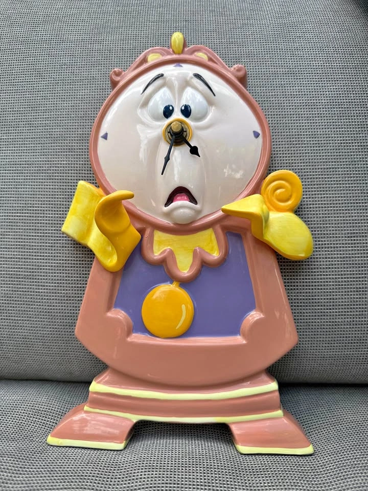 Smid Disney’s Beauty and the Beast porcelain ceramic wall clock