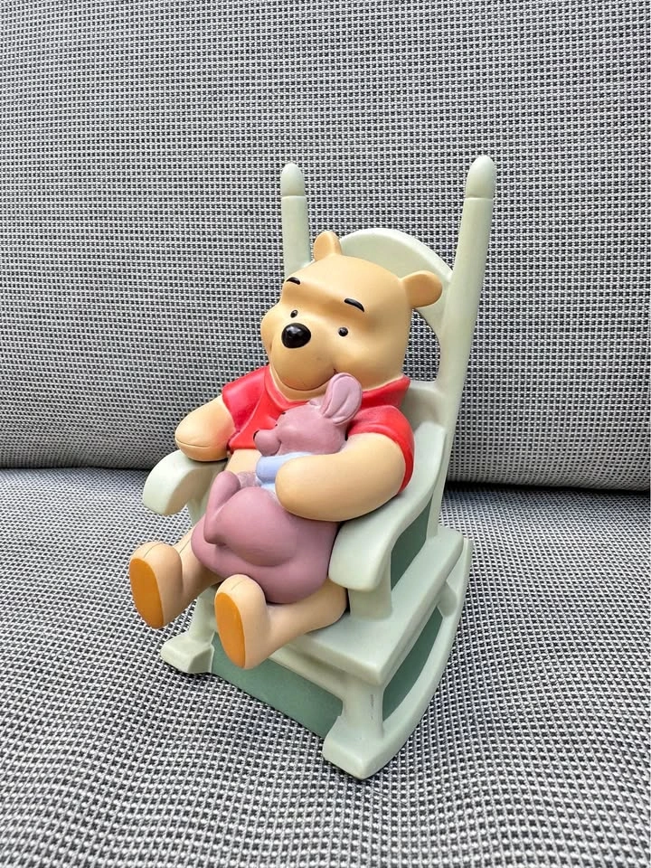 Disney’s Winnie the Pooh and Roo on rocking chair - porcelain fi