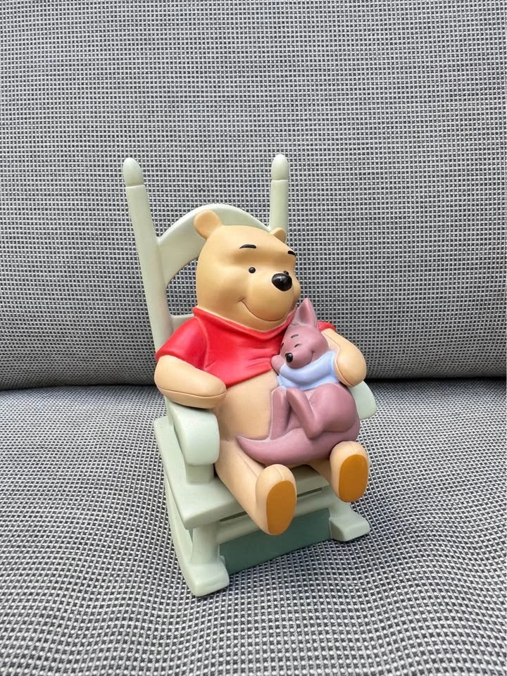 Disney’s Winnie the Pooh and Roo on rocking chair - porcelain fi - photo 2
