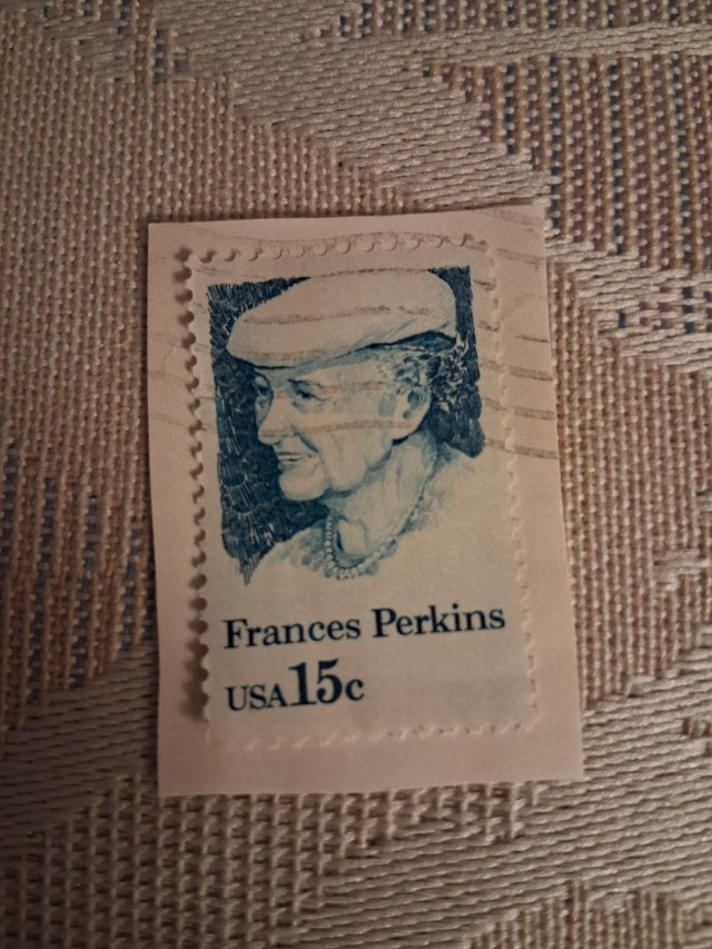Vintage 1980 US Frances Perkins 15c Postage Stamp - Scott #1821