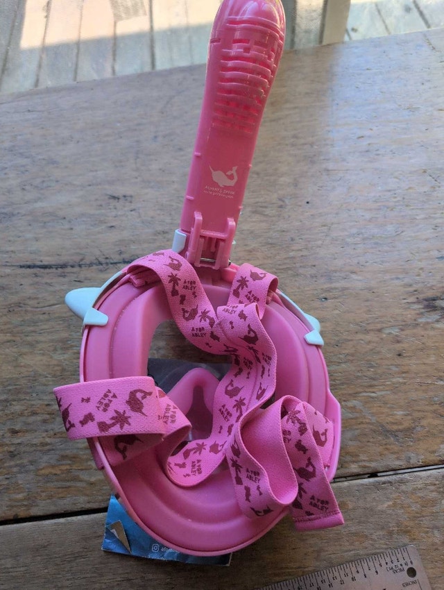 A for Adley Shark Full Face Snorkel Mask. Youth - photo 3