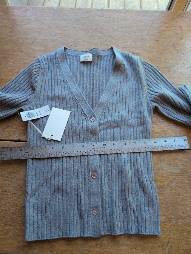 Wilfred Manila Cardigan small grey nwt