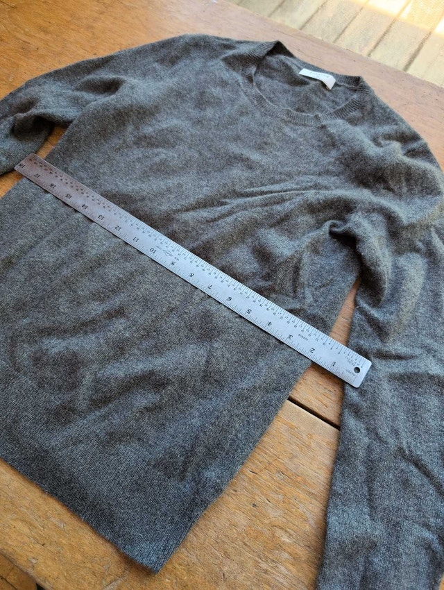 Babaton 100% Cashmere Sweater grey extra small - photo 3