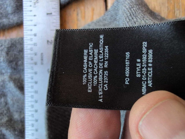 Babaton 100% Cashmere Sweater grey extra small - photo 4