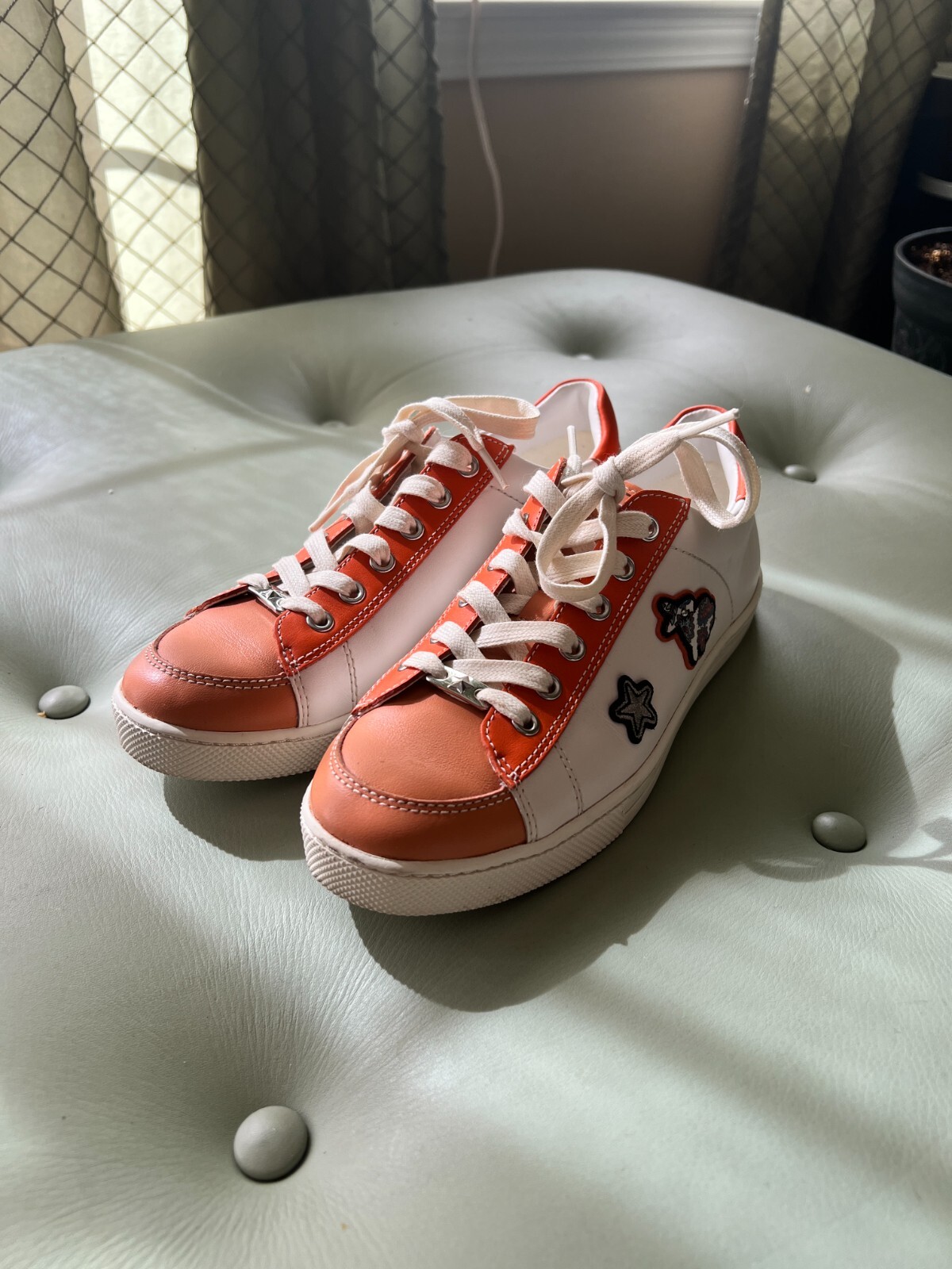 PORTER LACE UP (COACH FG1457) WHITE/CORAL
