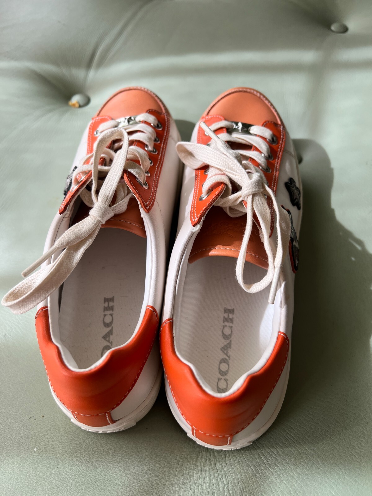 PORTER LACE UP (COACH FG1457) WHITE/CORAL - photo 4