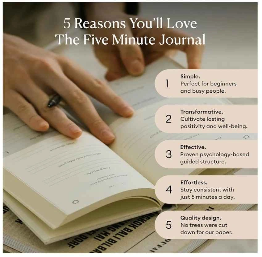 The Five Minute Journal Gratitude Journal - photo 2