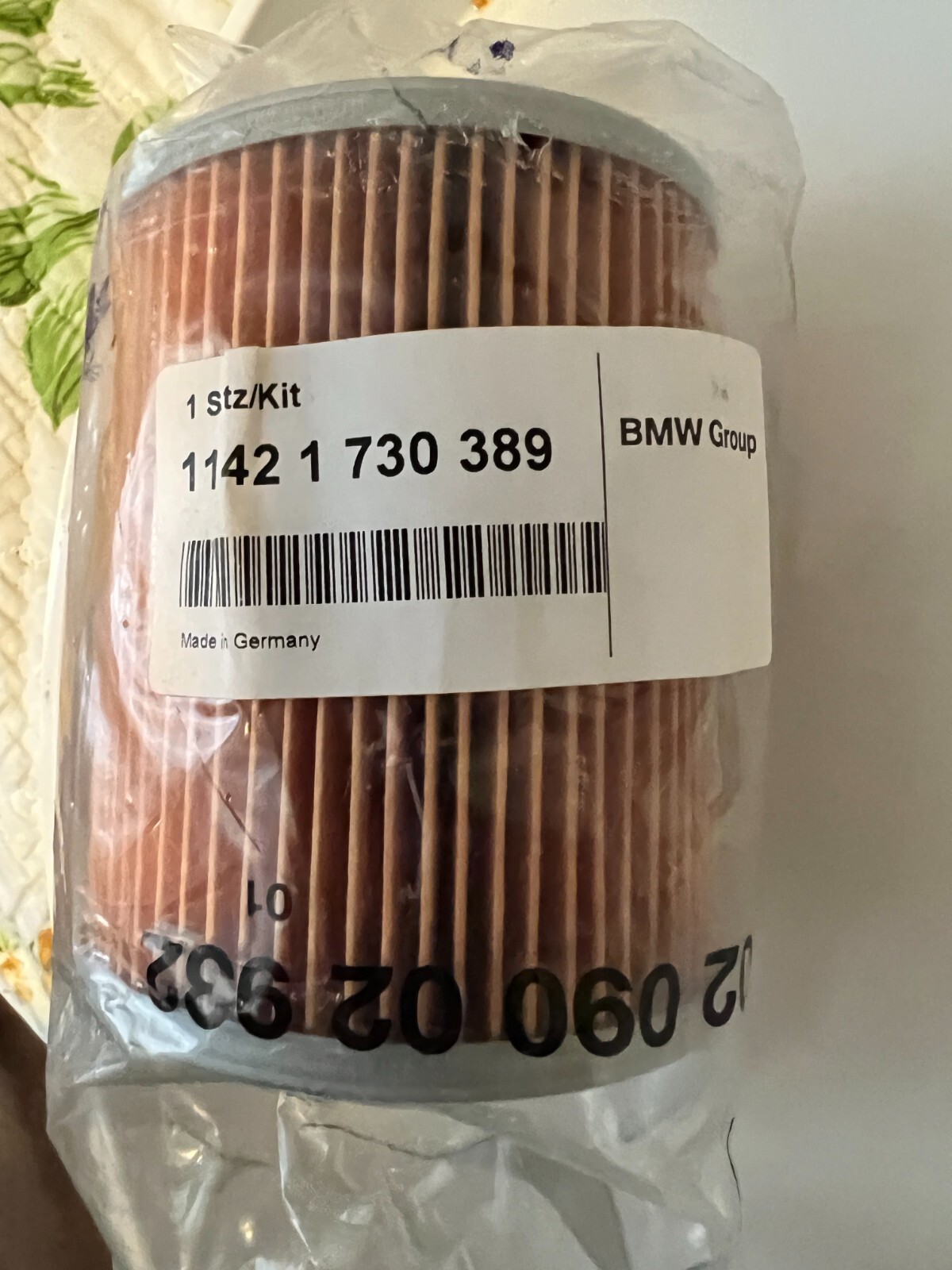 OIL Filter 11421730389 OEM BMW Group