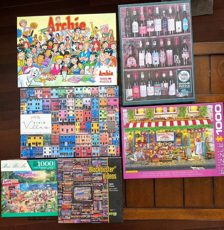 6 x 1000 piece puzzles - photo 2