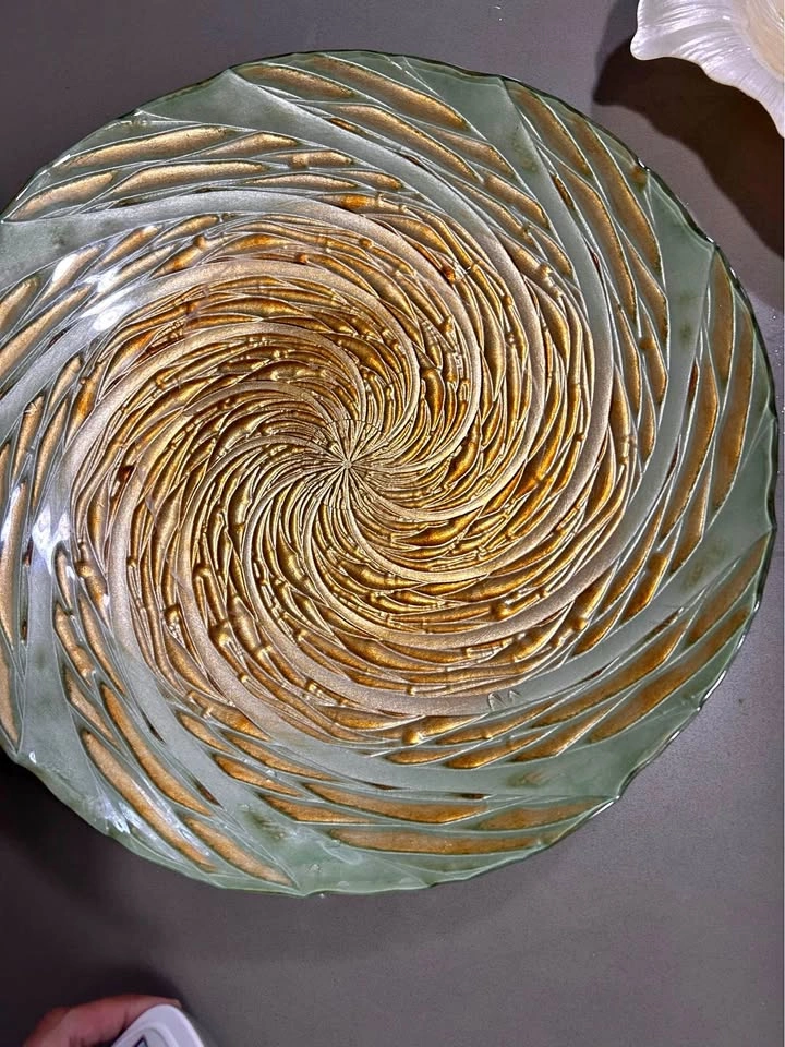 Elegant Decorative Glass Trays/Bowls Set – 3 Pieces