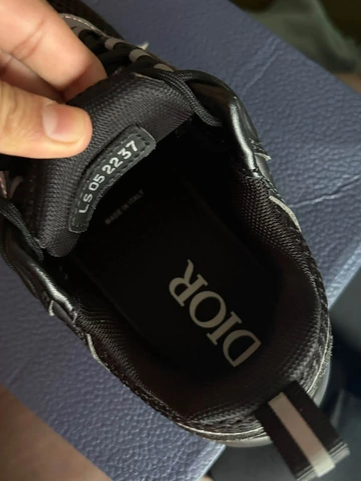 Dior Black Reflective Sneakers Size 5.5 - photo 3