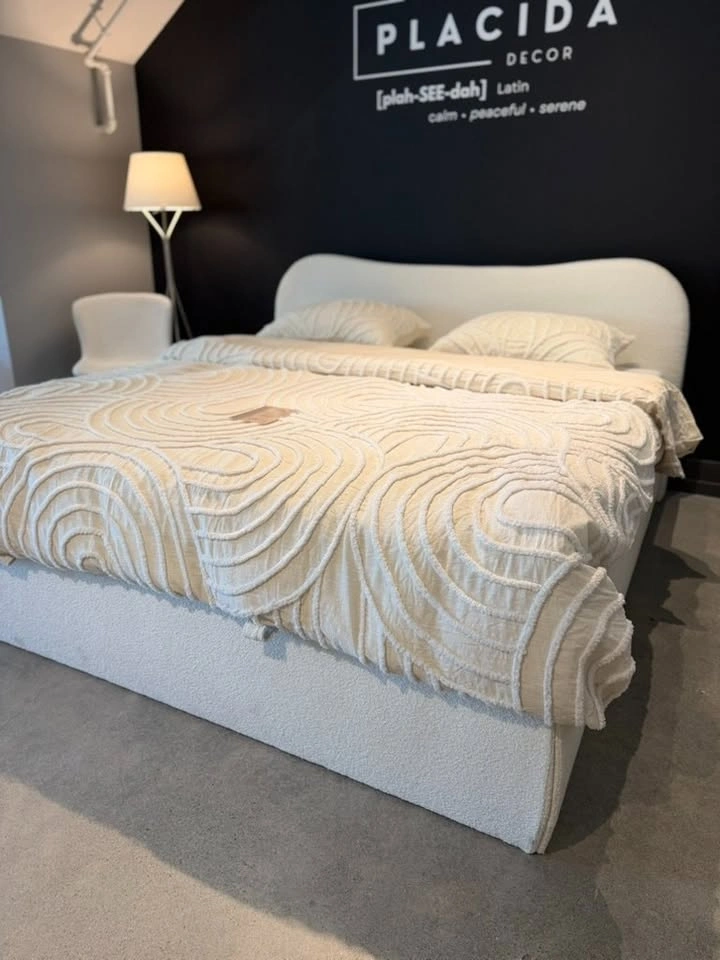 PLACIDA DECOR – Haven Bouclé Lift-Up Storage Bed Frame - photo 2