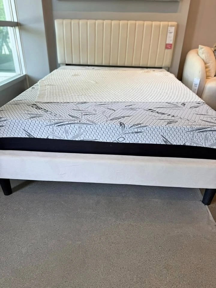 PLACIDA DECOR – Terra Suede Platform Bed Frame