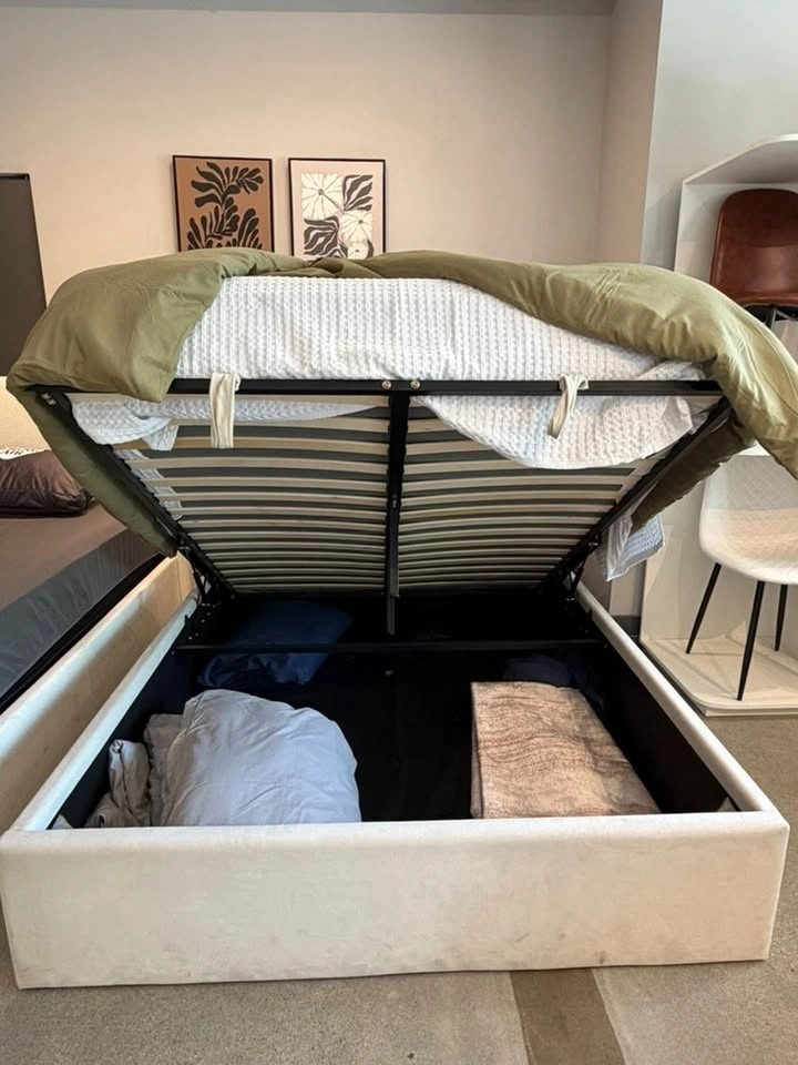 PLACIDA DECOR – Ventus Ivory Storage Bed Frame - photo 3
