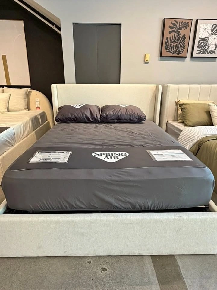 PLACIDA DECOR – Aqua Storage Bed Frame | Modern Linen Bed