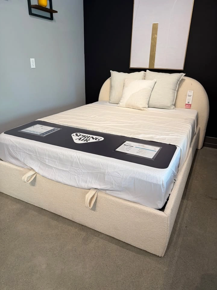 PLACIDA DECOR – Luna Bouclé Lift-Up Storage Bed Frame - photo 2