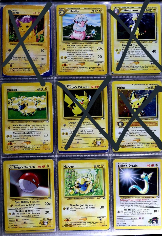 Vintage Pokemon cards (lot sale)