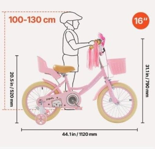 NEW Kids Bike 16" with training wheels - photo 2