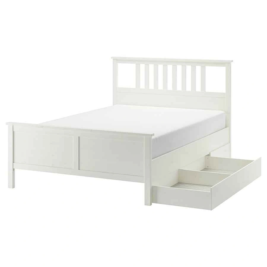 HEMNES Bed frame with 2 storage boxes(Ikea) - King bed - photo 5
