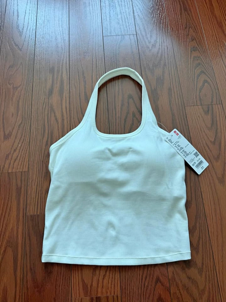 Uniqlo White Halter Bra Top Size XS