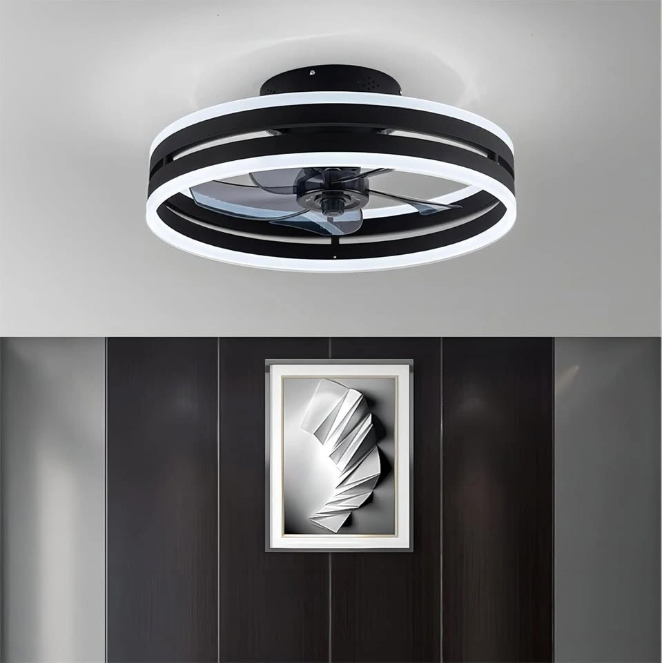 Ceiling Fan with Light, 19.7 Inch Ceiling Fan Light Fixture - photo 3