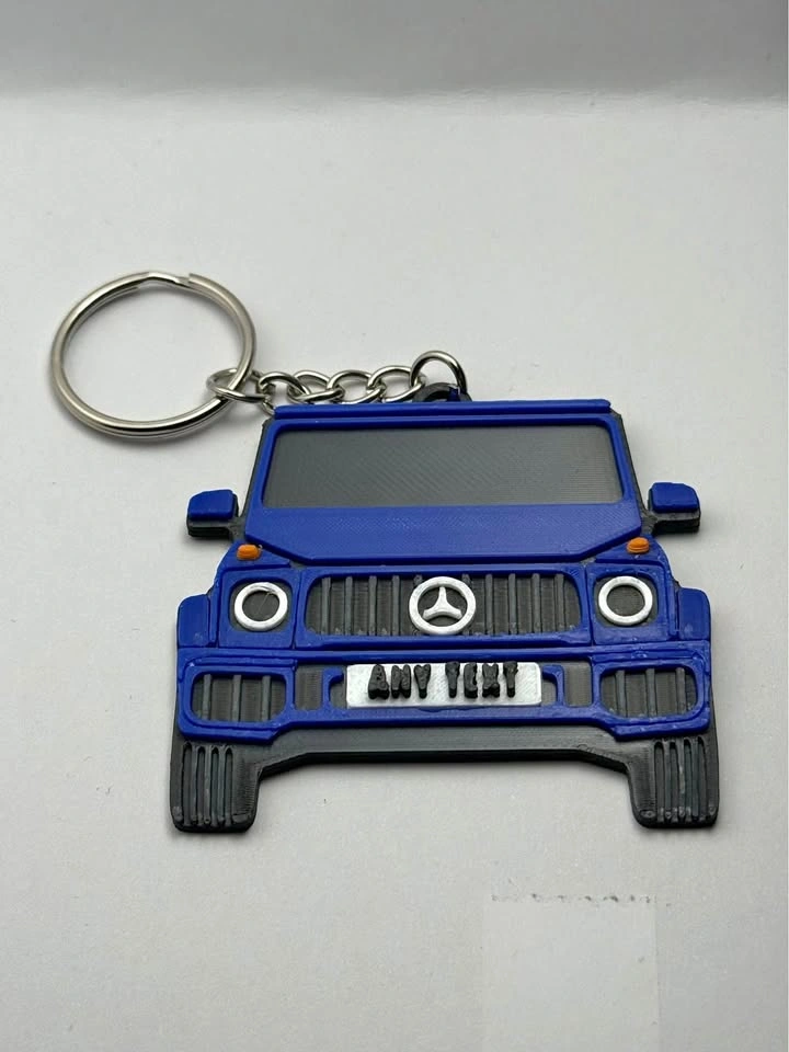Custom Mercedes G-Wagon Keychain – Personalized License Plate