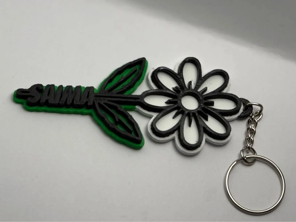 Custom Flower Keychain – Personalized Name Keychain - photo 3