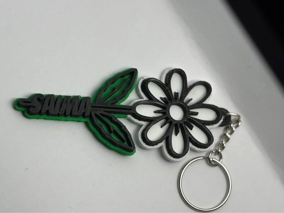 Custom Flower Keychain – Personalized Name Keychain - photo 4